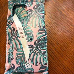 Loopy Tropical Palm Phone Sling in Pink & Teal